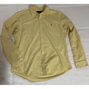 Ralph Lauren Slim Fit Performance Men's XXL yellow Button Down Shirt